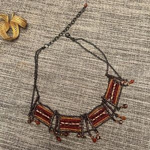 Vintage Necklaces, Beaded and Stone (bow tie earrings included)